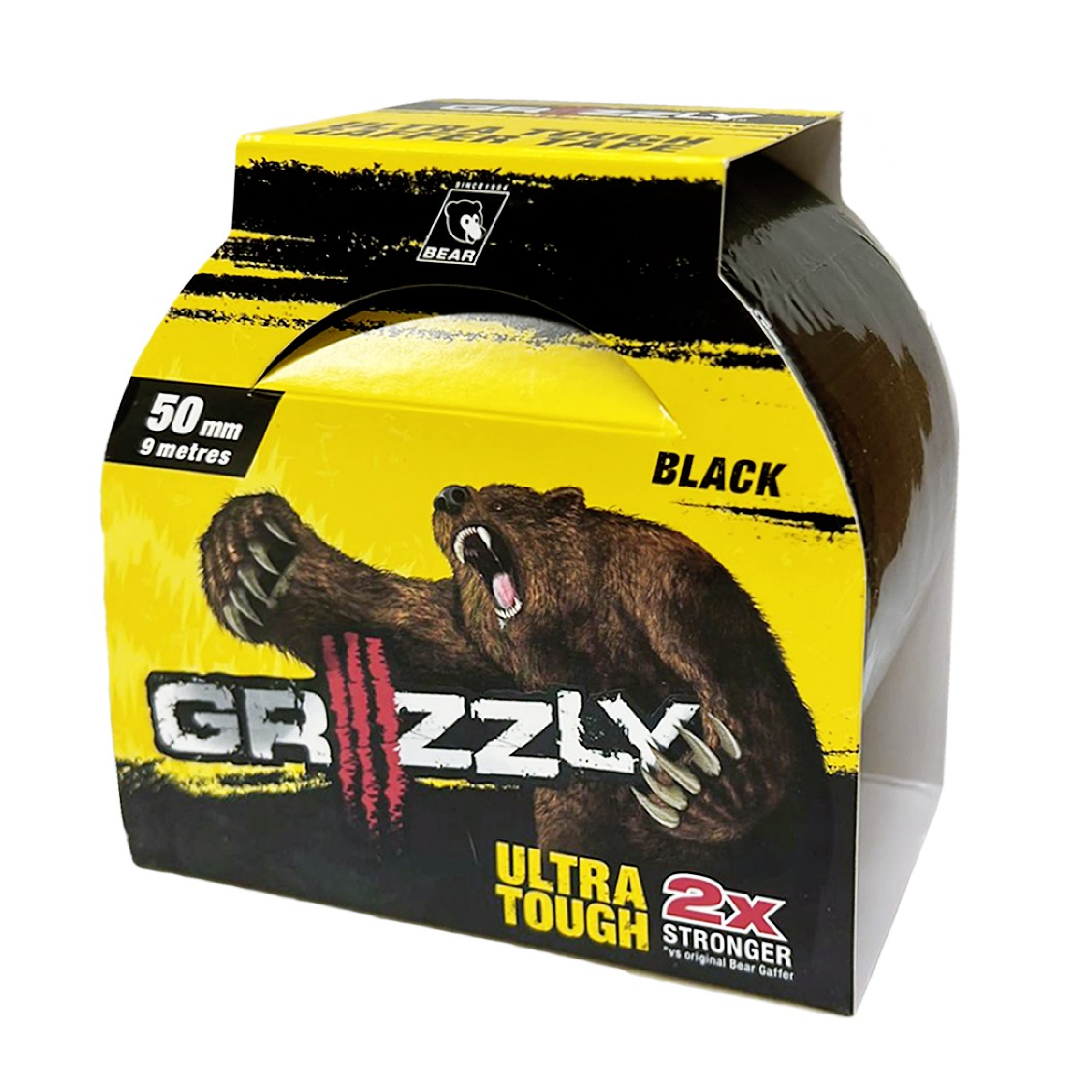 BEAR Grizzly ULTRA TOUGH Gaffer Tape Black 50MM X 9M